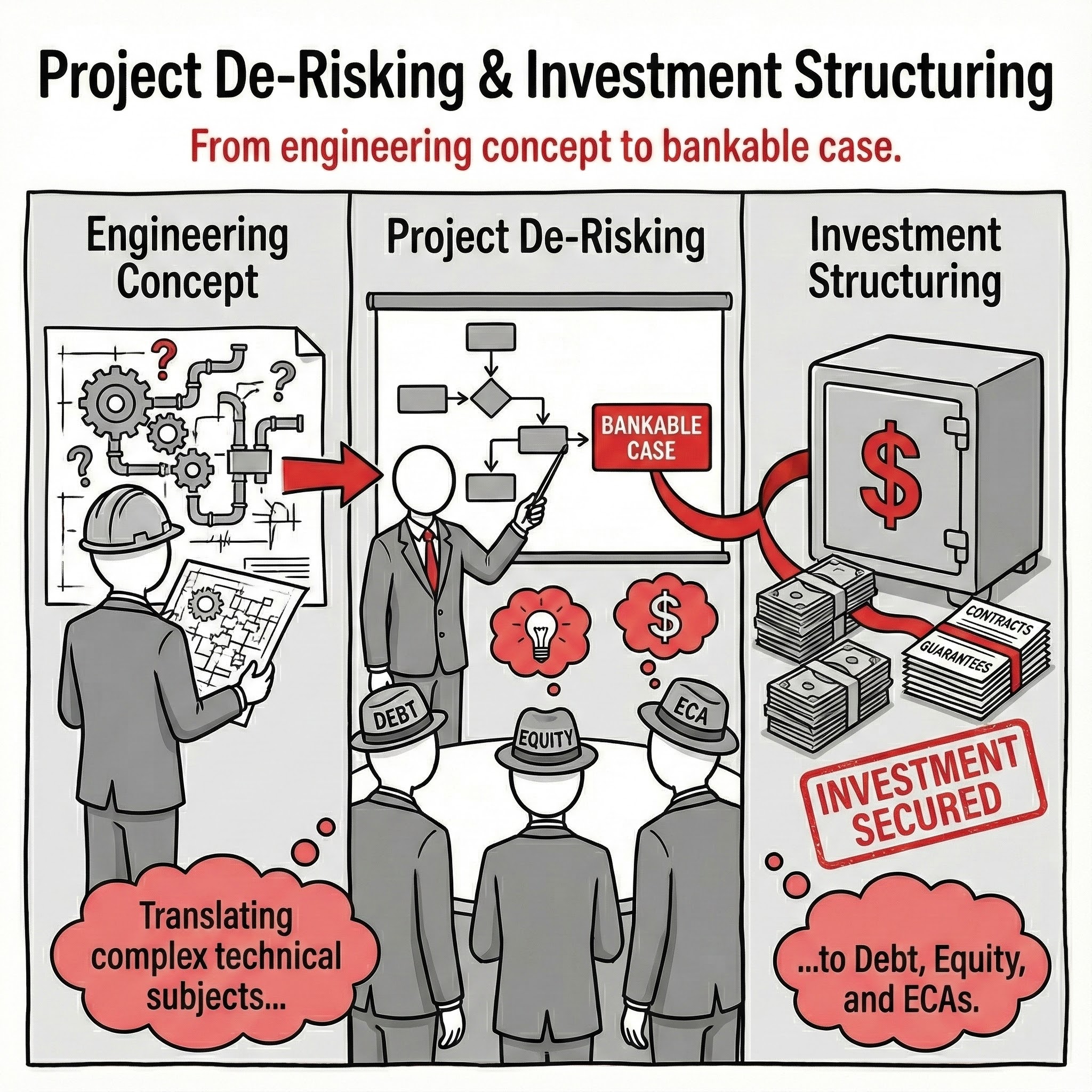 Icon: Project De-Risking & Investment Structuring